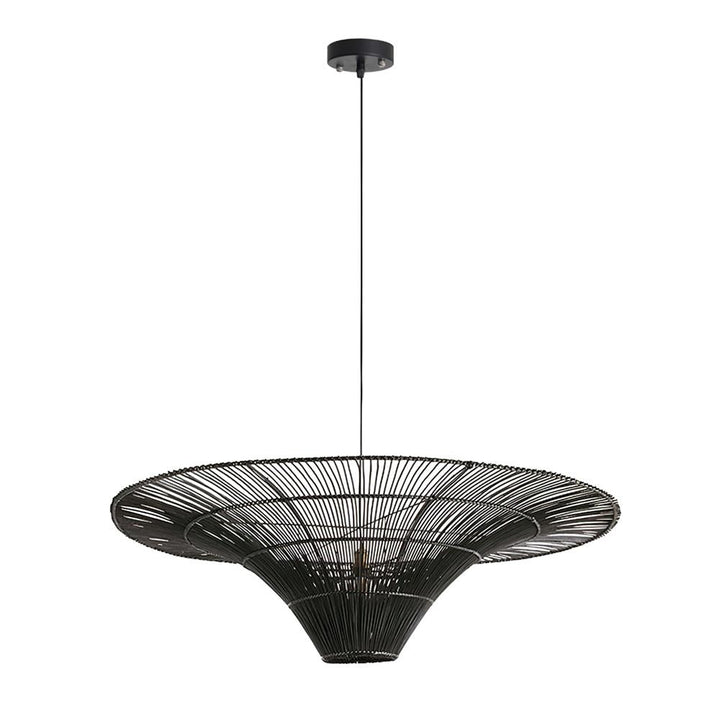 Juvio Lampe Suspension Rattan Tissée à la Main - Neutralighting