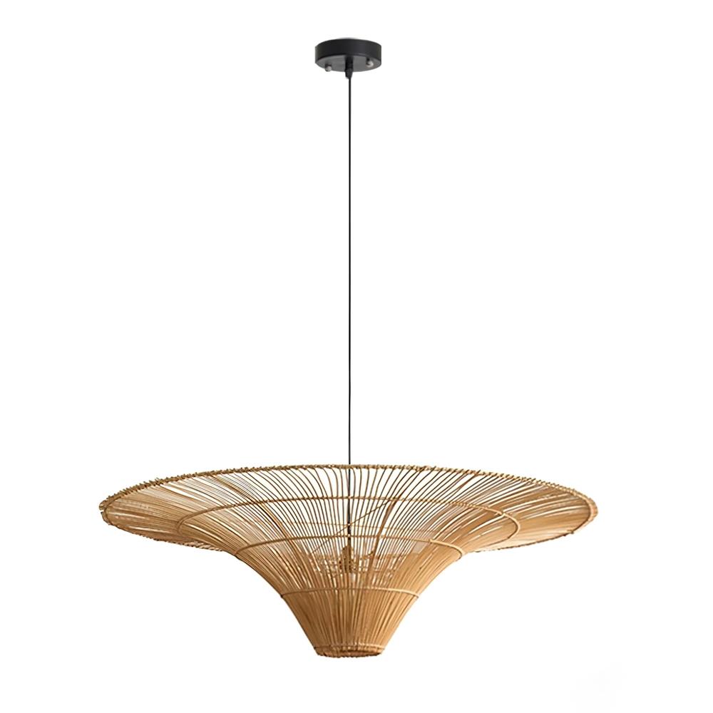 Juvio Lampe Suspension Rattan Tissée à la Main - Neutralighting