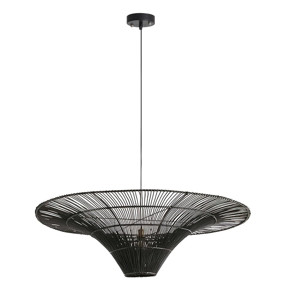 Juvio Lampe Suspension Rattan Tissée à la Main - Neutralighting