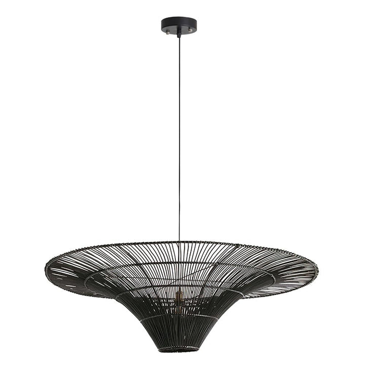 Juvio Lampe Suspension Rattan Tissée à la Main - Neutralighting