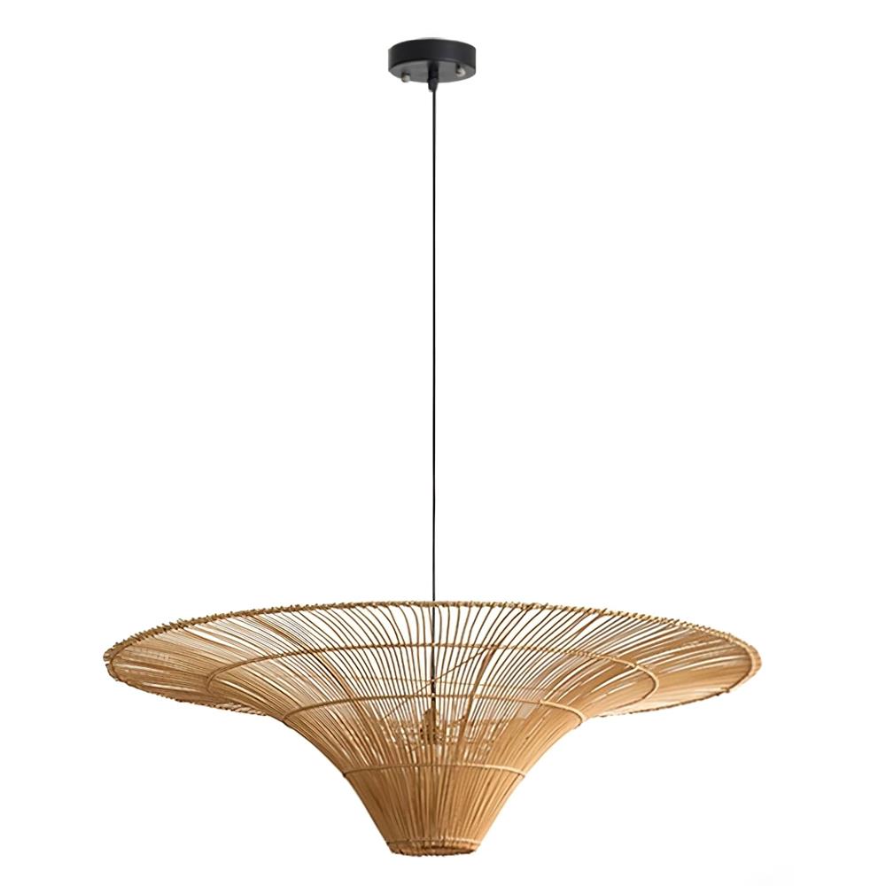 Juvio Lampe Suspension Rattan Tissée à la Main - Neutralighting