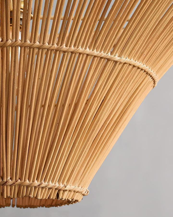 Juvio Lampe Suspension Rattan Tissée à la Main - Neutralighting