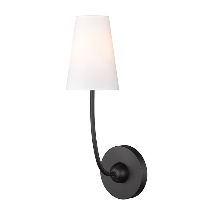 Aldoren Applique Murale en Laiton et Tissu, Style Vintage Moderne Minimaliste - Neutralighting