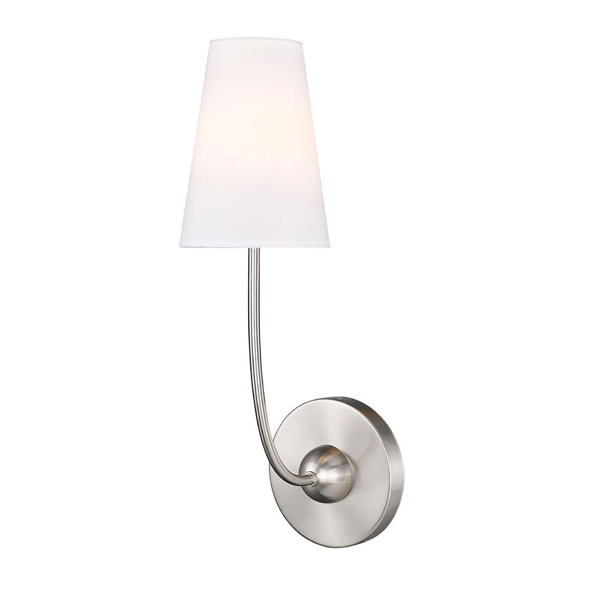Aldoren Applique Murale en Laiton et Tissu, Style Vintage Moderne Minimaliste - Neutralighting