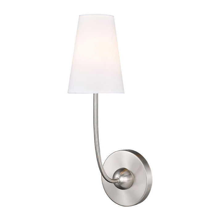 Aldoren Applique Murale en Laiton et Tissu, Style Vintage Moderne Minimaliste - Neutralighting
