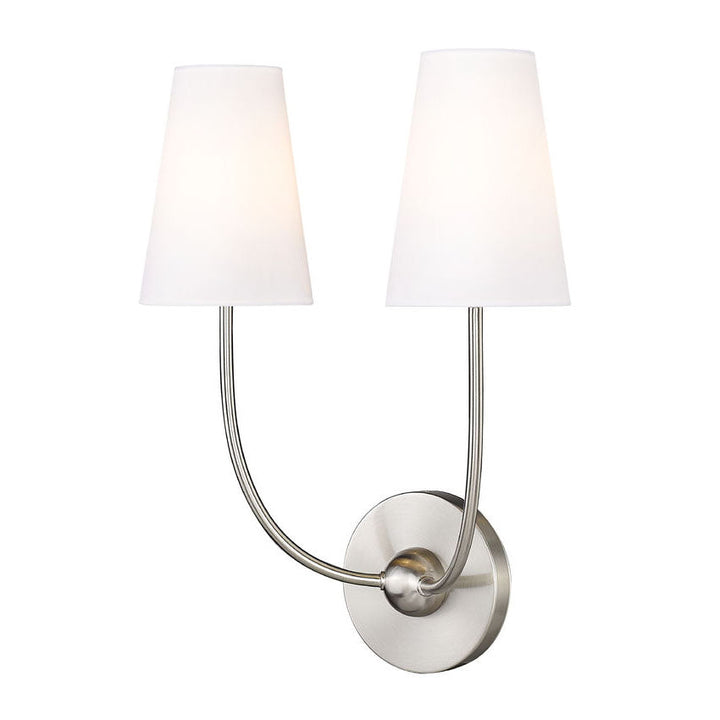 Aldoren Applique Murale en Laiton et Tissu, Style Vintage Moderne Minimaliste - Neutralighting