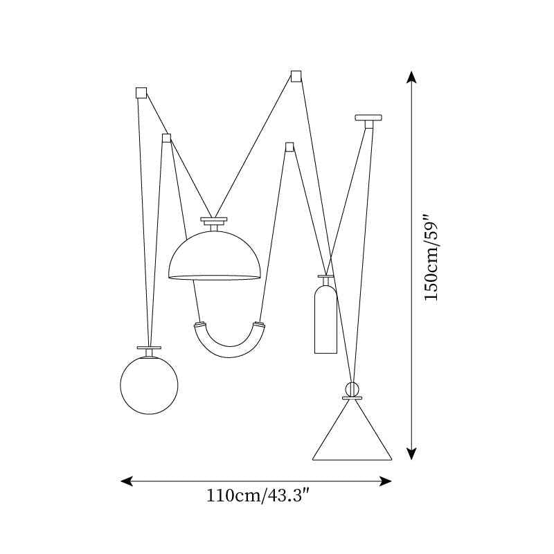 Lampe Covine en Métal – Design Contemporain