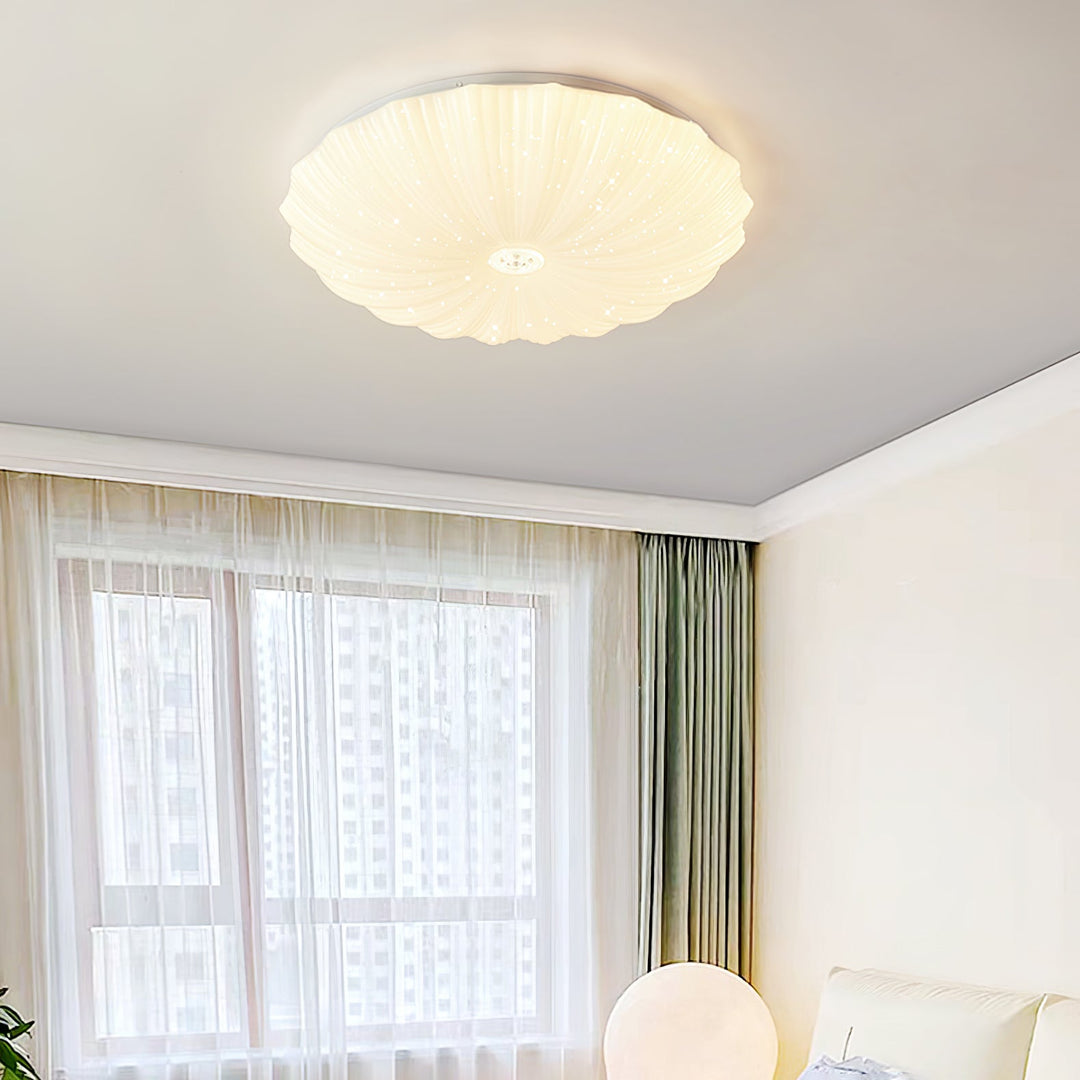 Coloria Lampe de Plafond Ronde Art Nordique Coquillage - Neutralighting