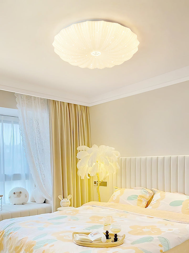 Coloria Lampe de Plafond Ronde Art Nordique Coquillage - Neutralighting