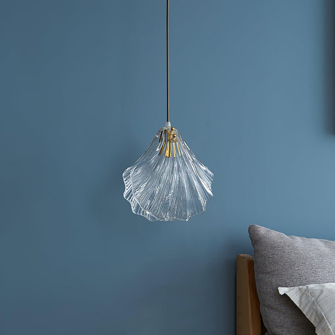 Solara Suspension en Verre Coquillage Artistique Élégante - Neutralighting