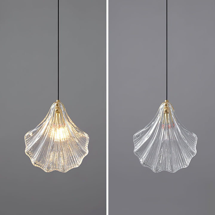 Solara Suspension en Verre Coquillage Artistique Élégante - Neutralighting
