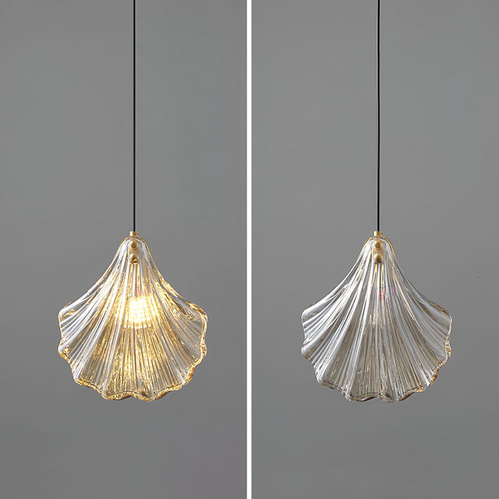 Solara Suspension en Verre Coquillage Artistique Élégante - Neutralighting