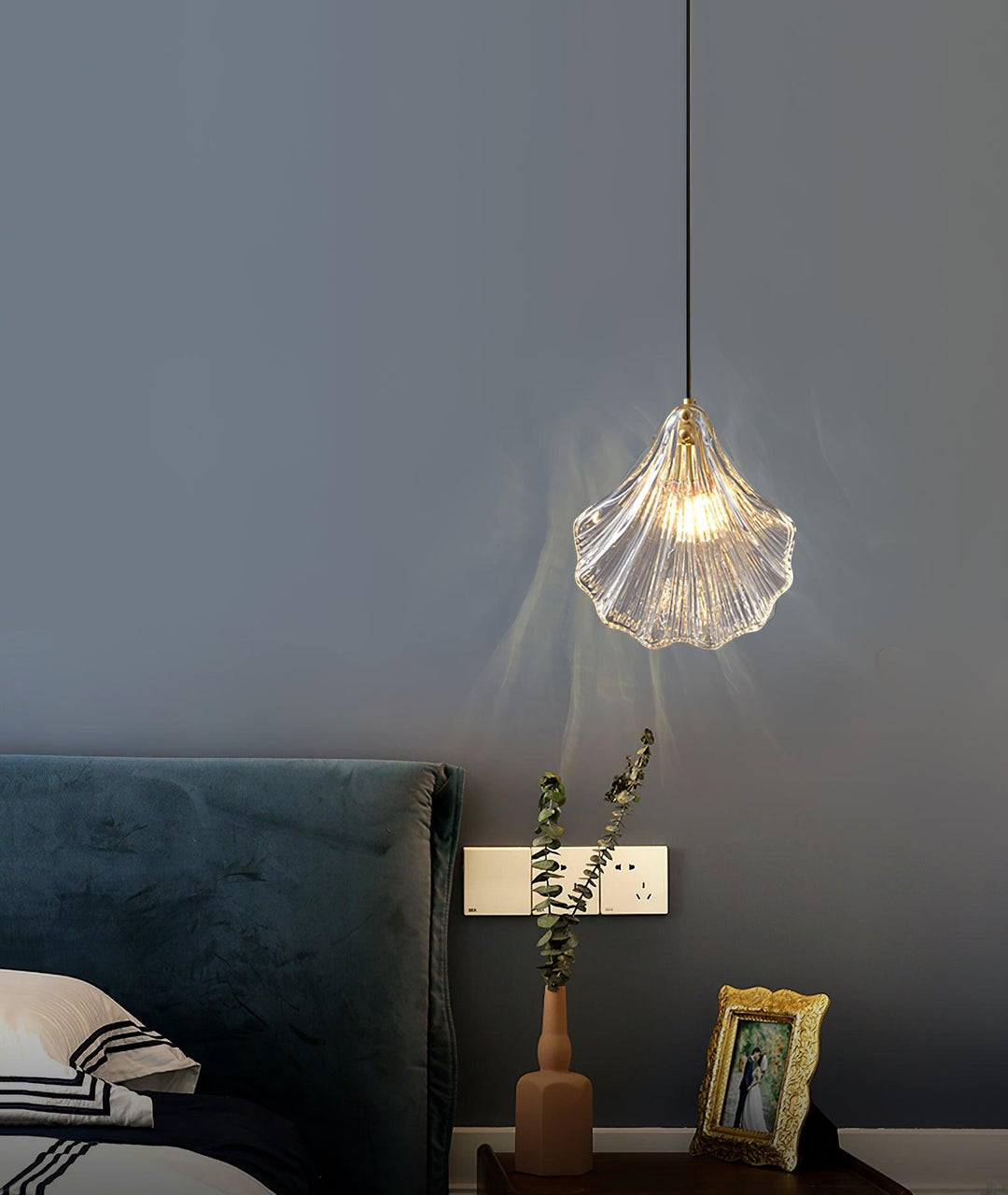 Solara Suspension en Verre Coquillage Artistique Élégante - Neutralighting