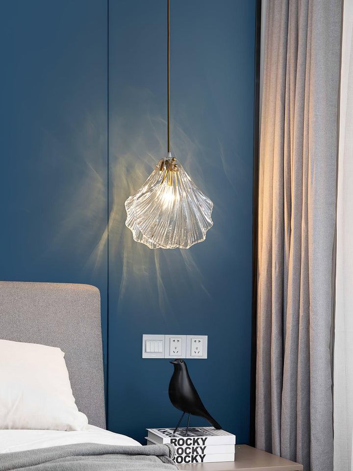 Solara Suspension en Verre Coquillage Artistique Élégante - Neutralighting