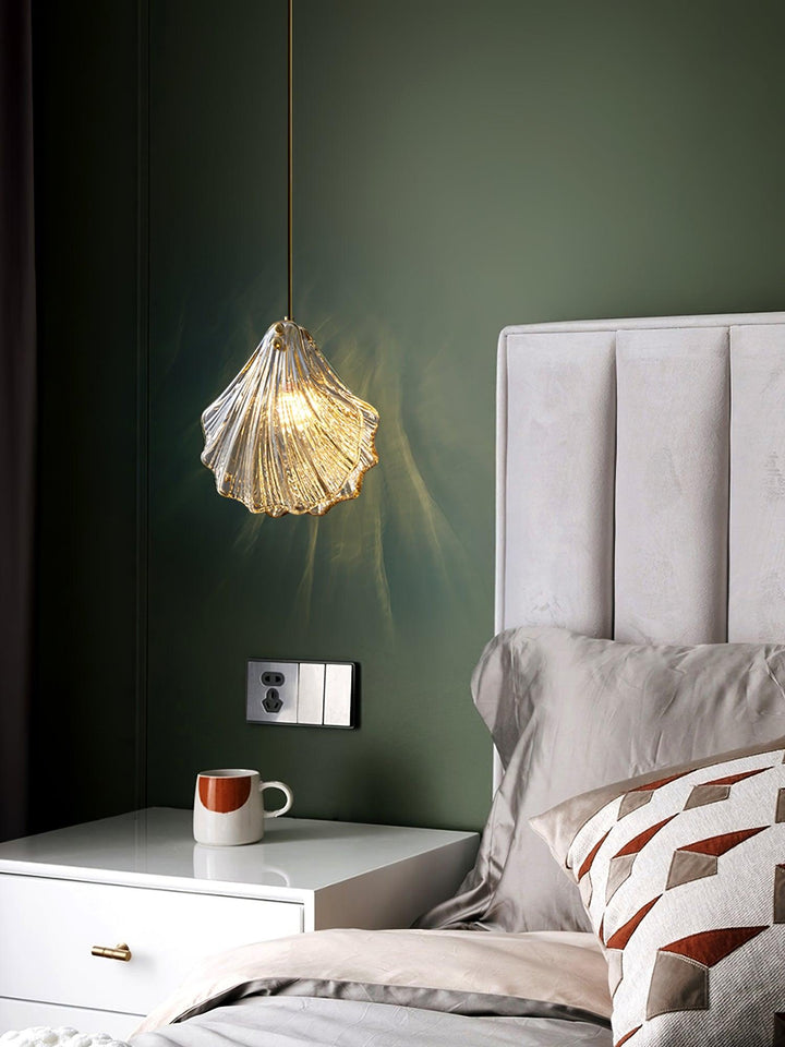 Veliraris Lampe Pendante Mini Swag en Verre Coquillage Art Nordic - Neutralighting