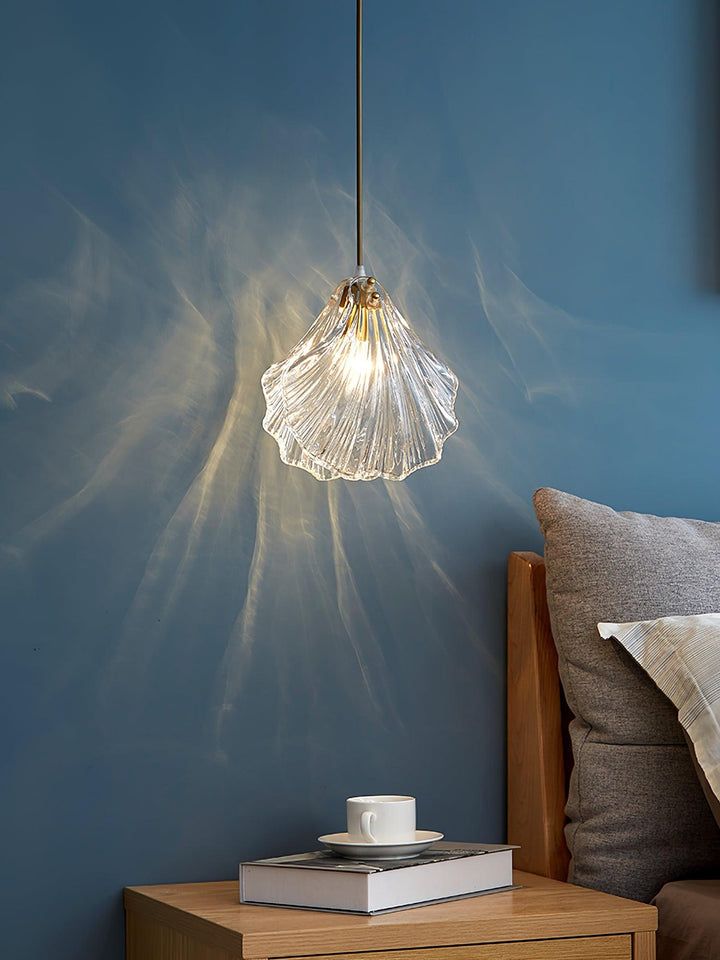 Solara Suspension en Verre Coquillage Artistique Élégante - Neutralighting