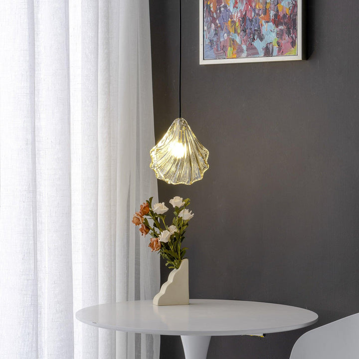 Solara Suspension en Verre Coquillage Artistique Élégante - Neutralighting
