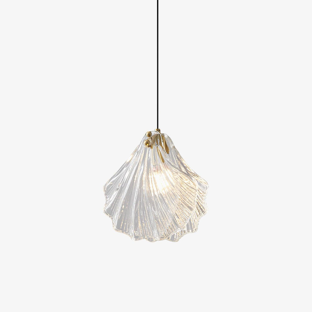 Veliraris Lampe Pendante Mini Swag en Verre Coquillage Art Nordic - Neutralighting