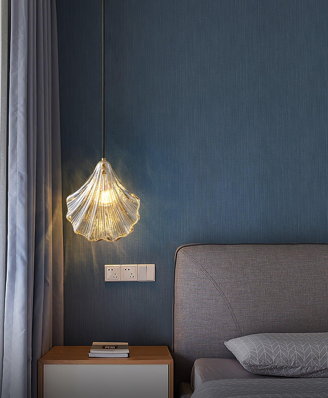Solara Suspension en Verre Coquillage Artistique Élégante - Neutralighting