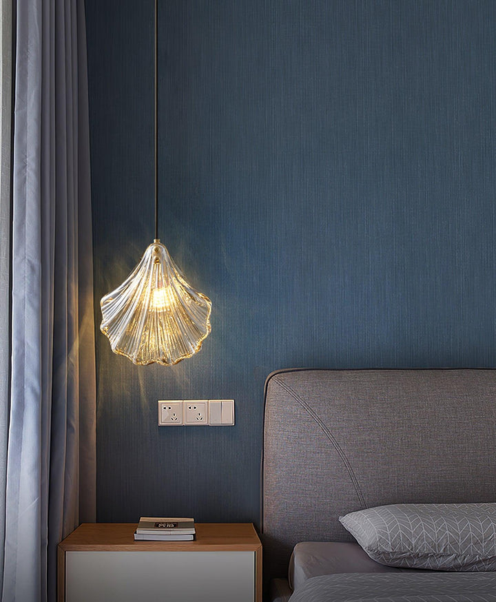Solara Suspension en Verre Coquillage Artistique Élégante - Neutralighting