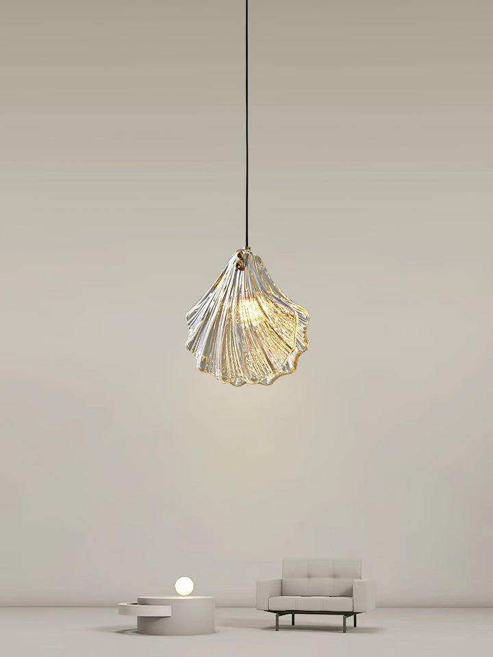 Solara Suspension en Verre Coquillage Artistique Élégante - Neutralighting