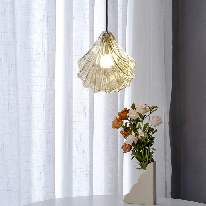 Solara Suspension en Verre Coquillage Artistique Élégante - Neutralighting