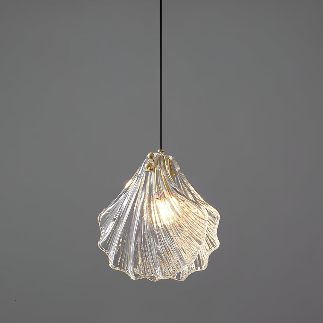 Solara Suspension en Verre Coquillage Artistique Élégante - Neutralighting