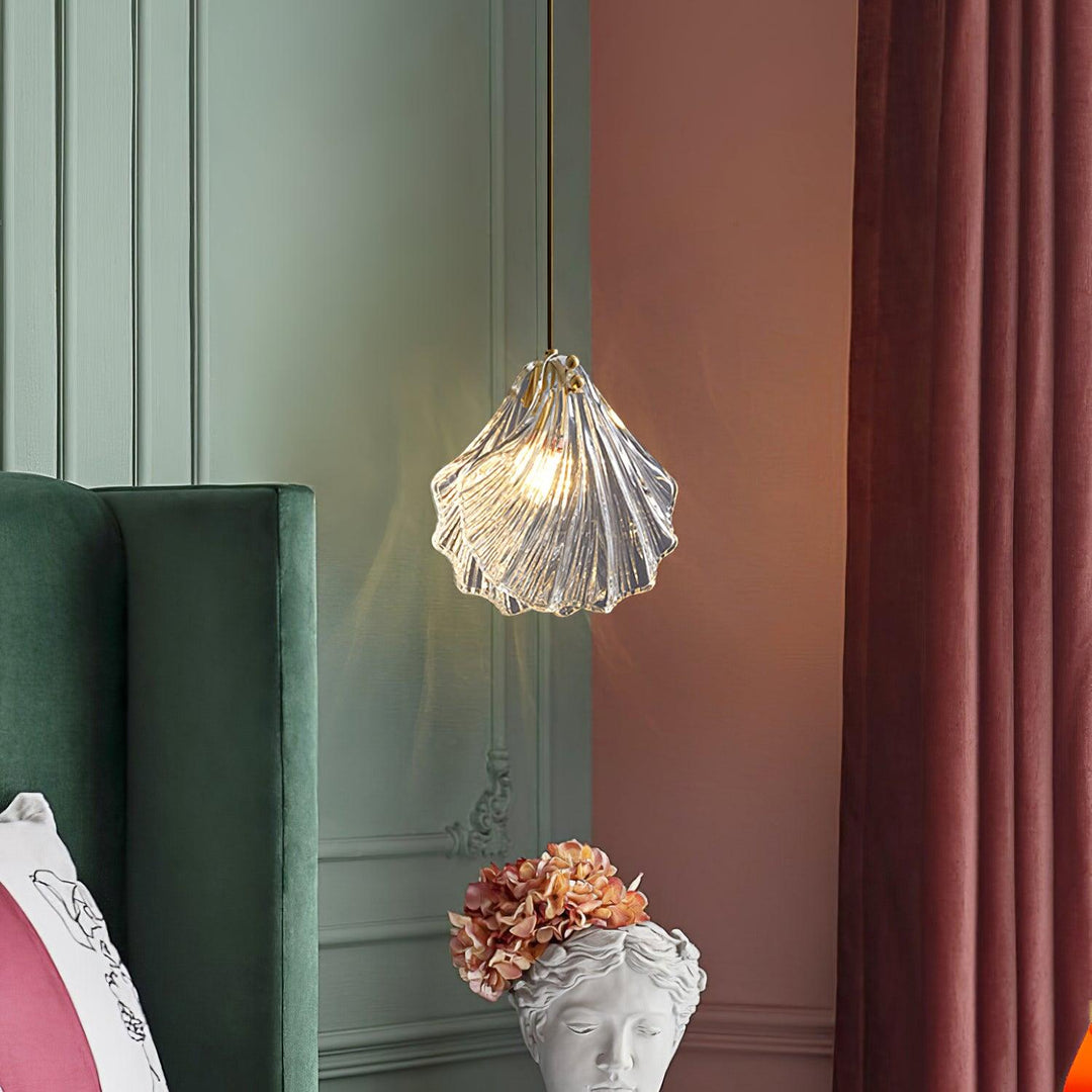 Solara Suspension en Verre Coquillage Artistique Élégante - Neutralighting