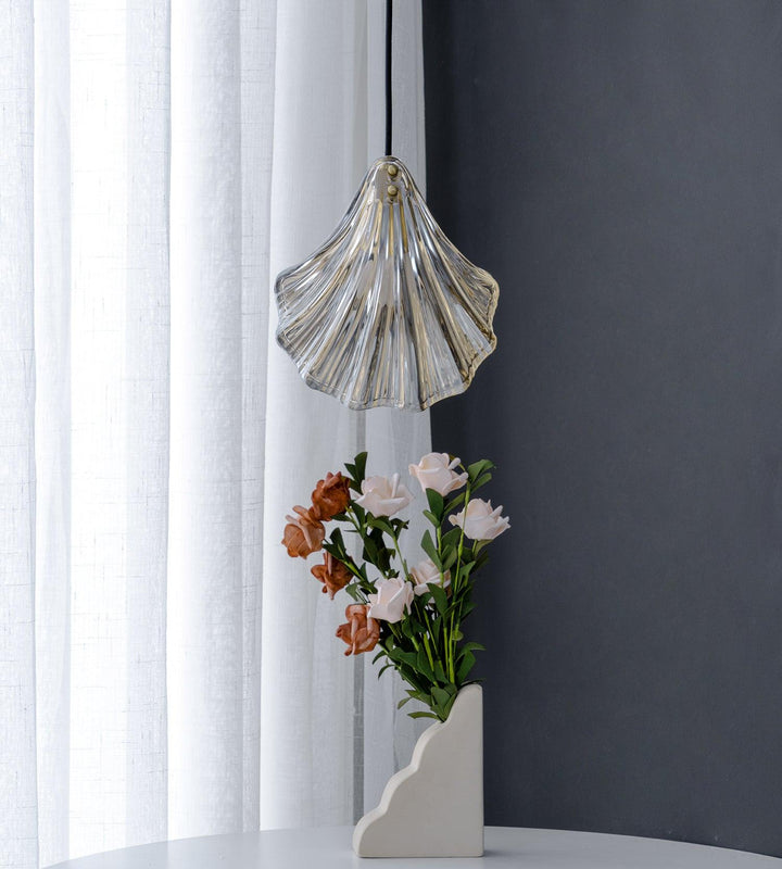 Solara Suspension en Verre Coquillage Artistique Élégante - Neutralighting