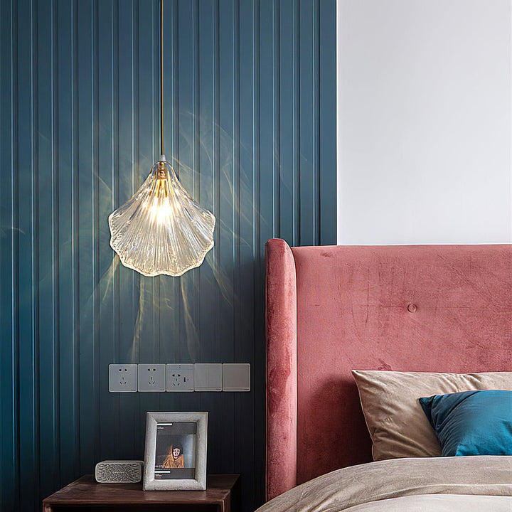 Veliraris Lampe Pendante Mini Swag en Verre Coquillage Art Nordic - Neutralighting