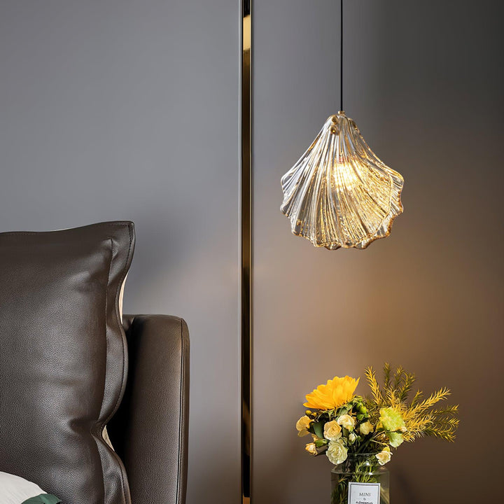Solara Suspension en Verre Coquillage Artistique Élégante - Neutralighting