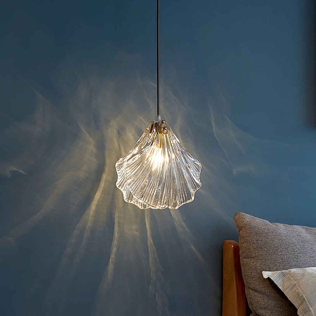 Solara Suspension en Verre Coquillage Artistique Élégante - Neutralighting