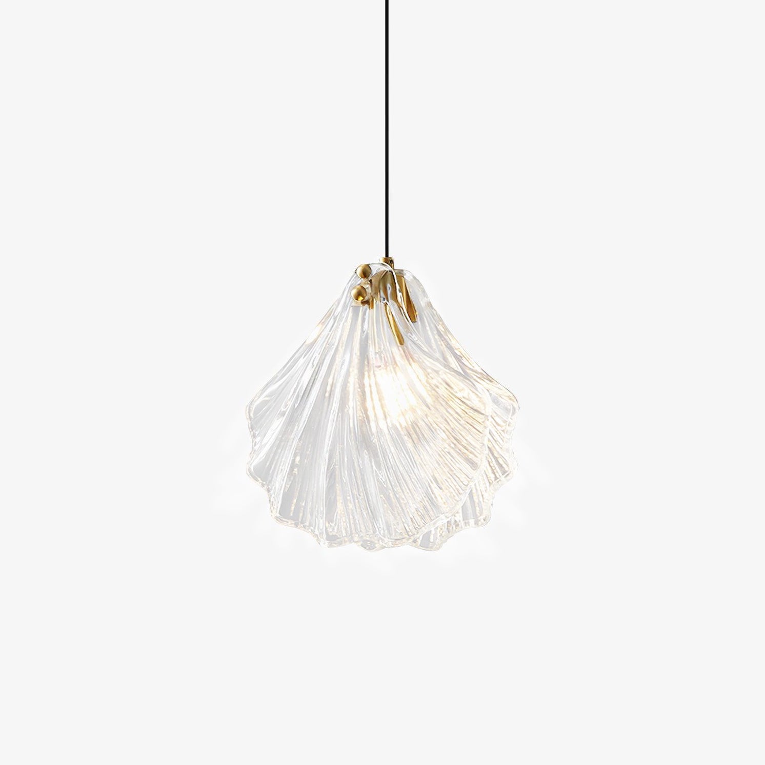 Solara Suspension en Verre Coquillage Artistique Élégante - Neutralighting