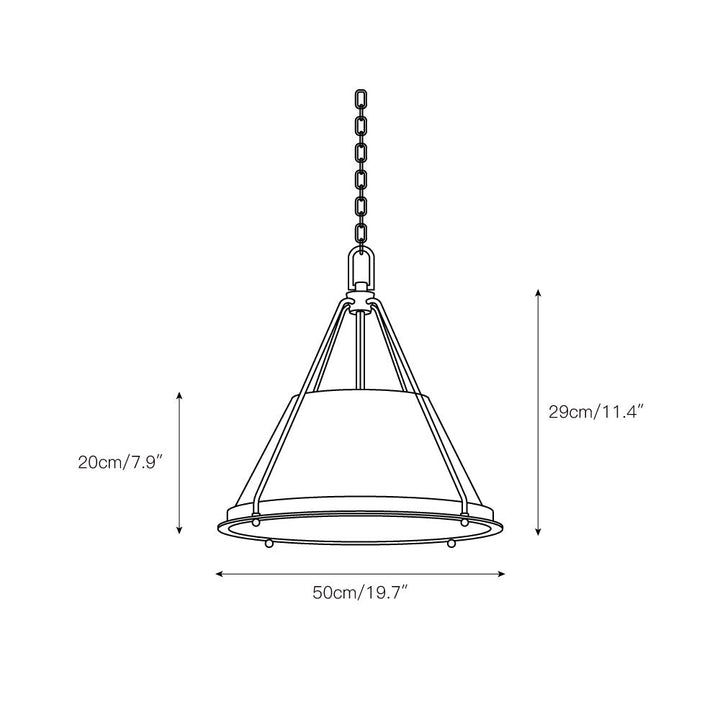 Umira Suspension en Tissu Style Industriel Vintage - Neutralighting