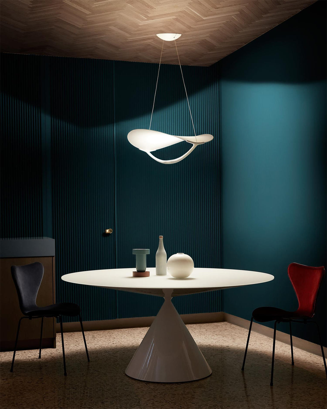 Shield Lampe Pendante Courbée Organique Minimaliste - Neutralighting