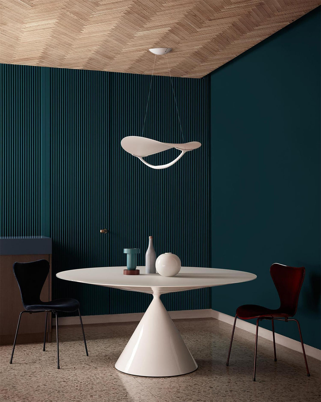Shield Lampe Pendante Courbée Organique Minimaliste - Neutralighting