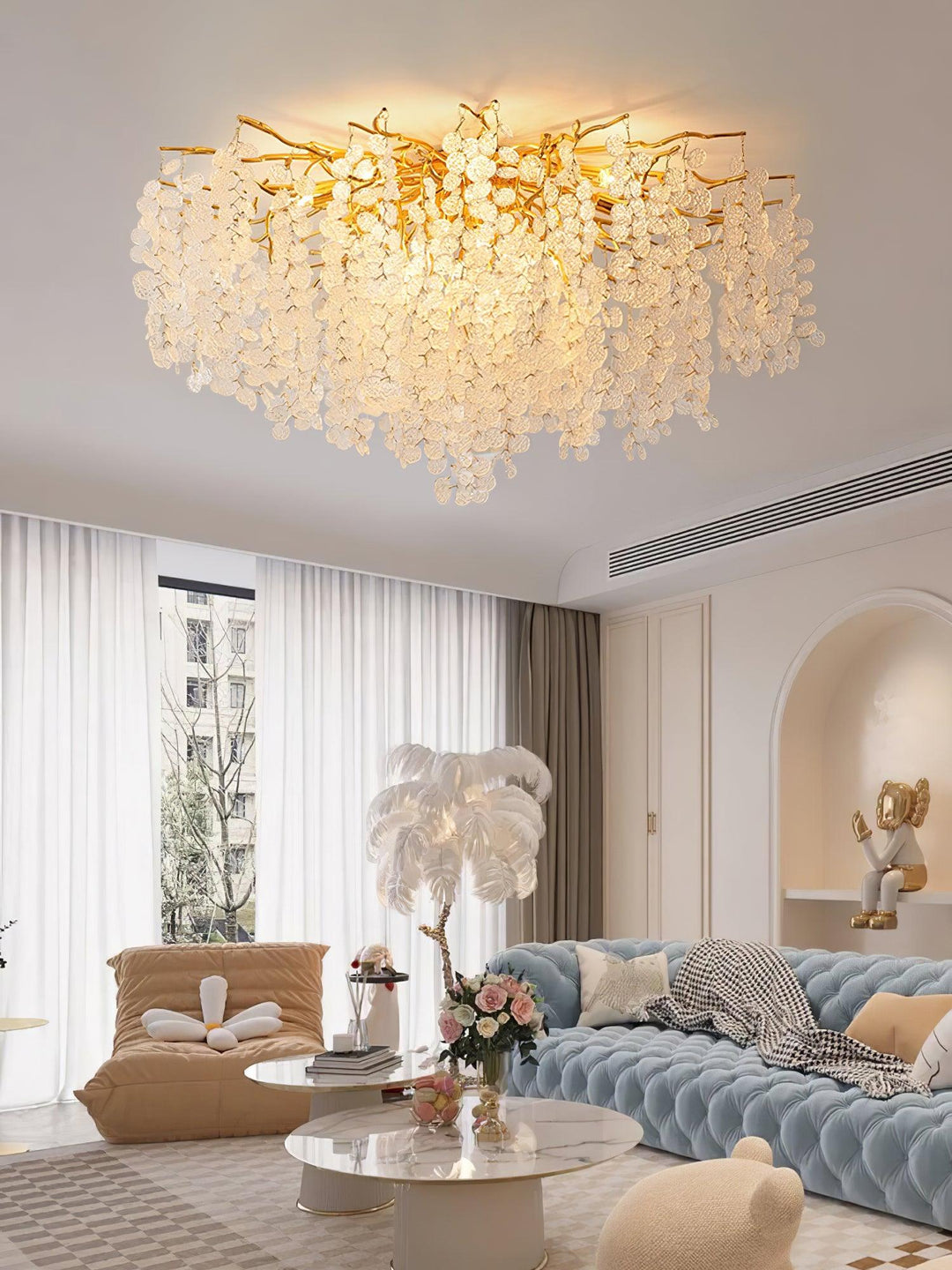 Cascade Lampe Plafonnier en Aluminium de Luxe - Neutralighting