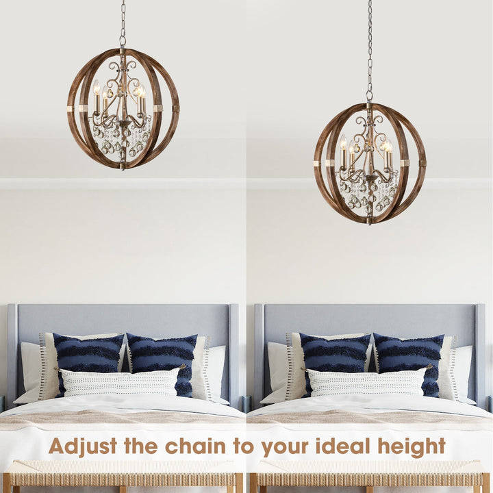Suspension en bois et métal Oltheyra, élégance premium - Neutralighting