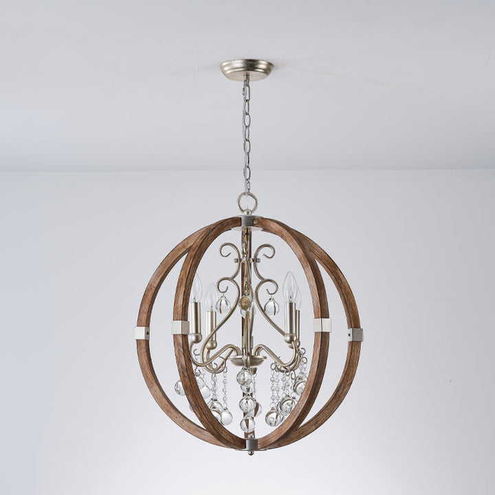 Suspension en bois et métal Oltheyra, élégance premium - Neutralighting