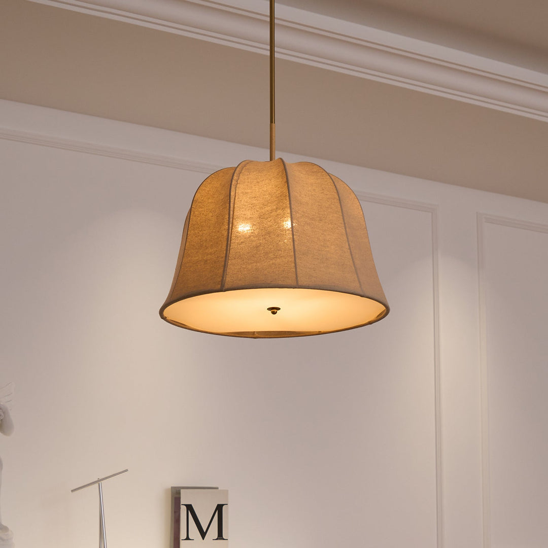 Tala Suspension Cloche en Tissu à Rayures - Neutralighting