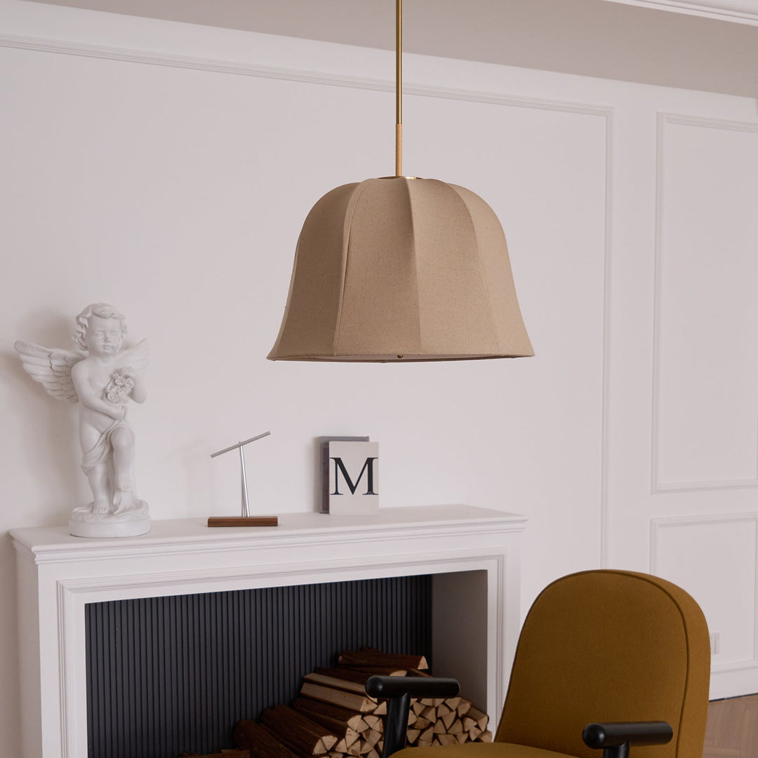Tala Suspension Cloche en Tissu à Rayures - Neutralighting