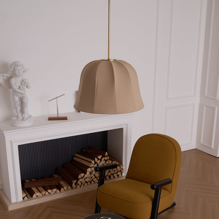 Tala Suspension Cloche en Tissu à Rayures - Neutralighting