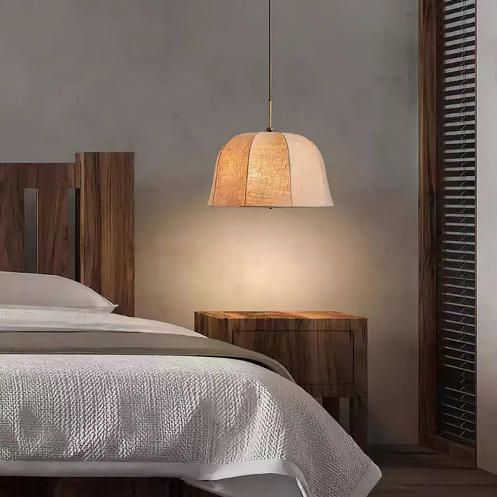 Tala Suspension Cloche en Tissu à Rayures - Neutralighting