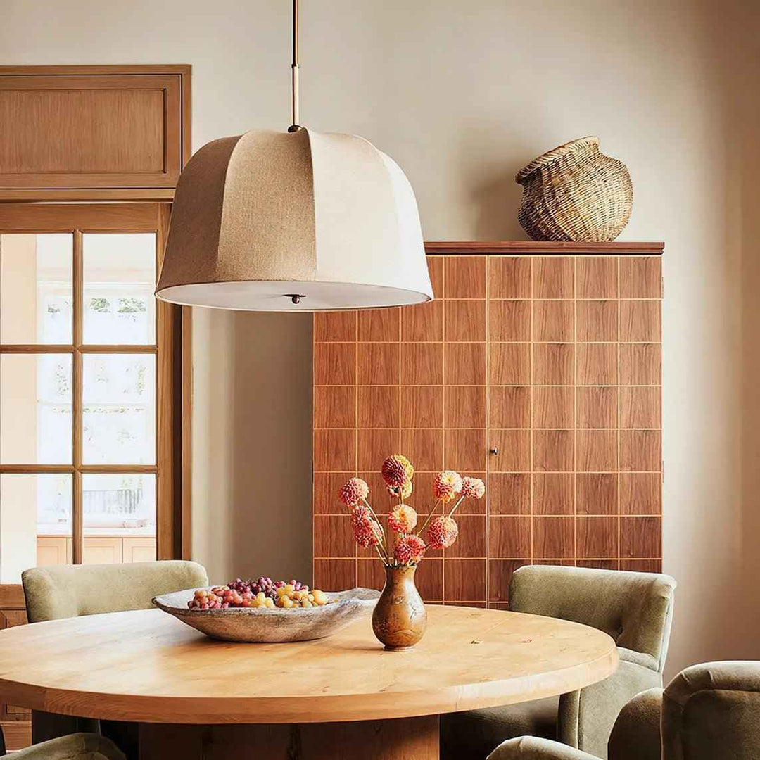 Tala Suspension Cloche en Tissu à Rayures - Neutralighting