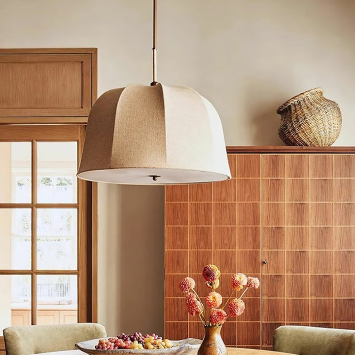 Tala Suspension Cloche en Tissu à Rayures - Neutralighting