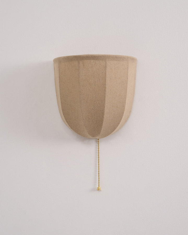 Griswold Applique Murale en Toile de Lin Naturel - Neutralighting
