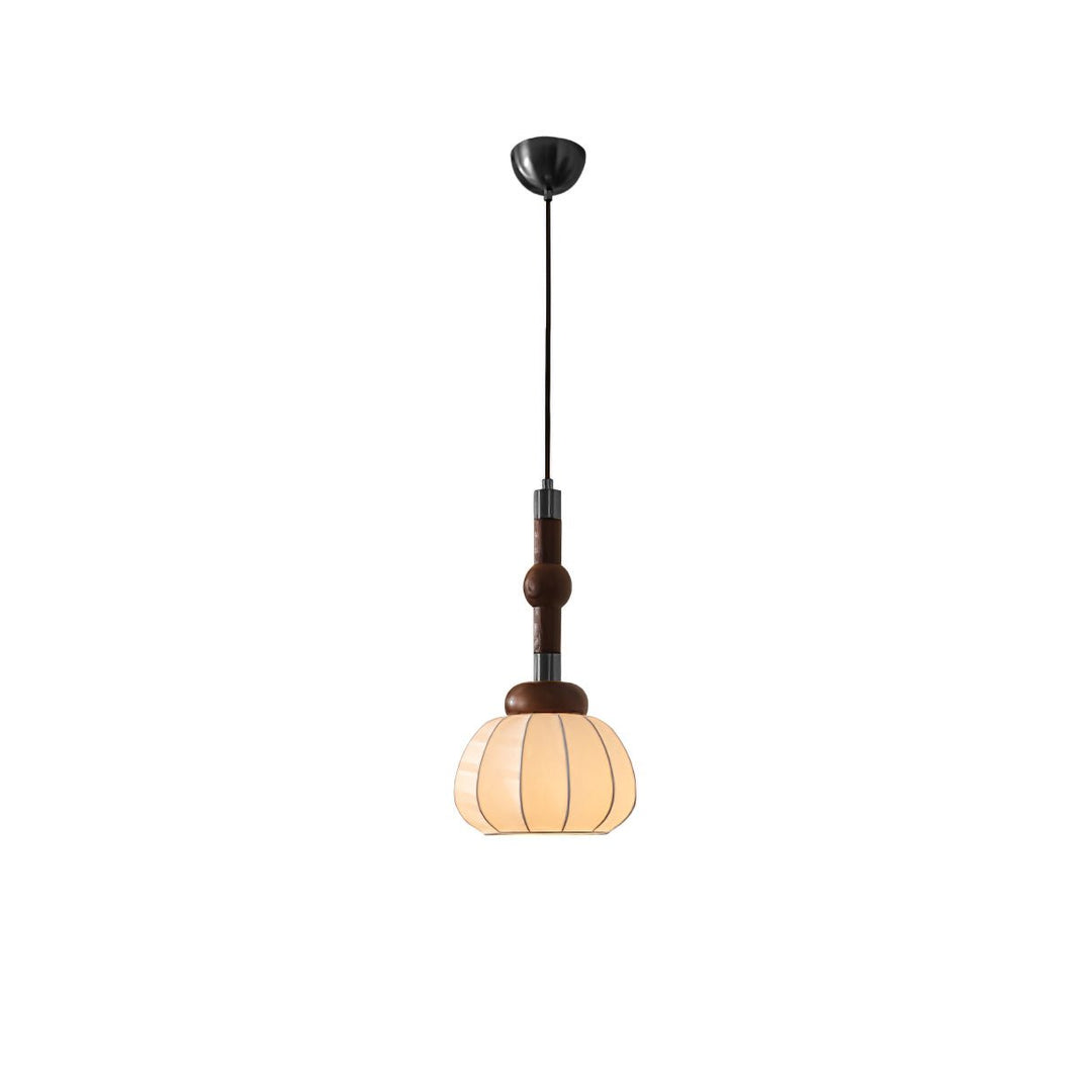 Solari Suspension en Bois et Soie Scandinave - Neutralighting
