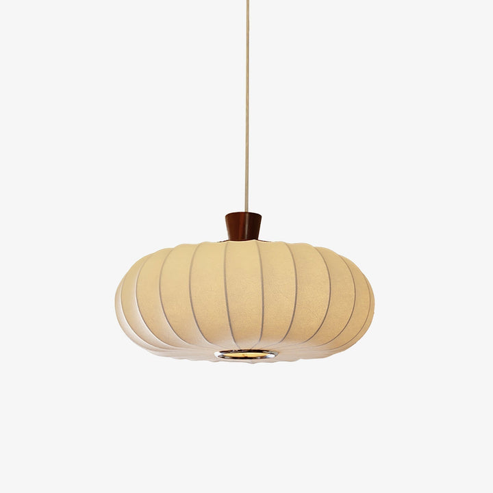 Solice Suspension Soie Bois Rétro - Neutralighting
