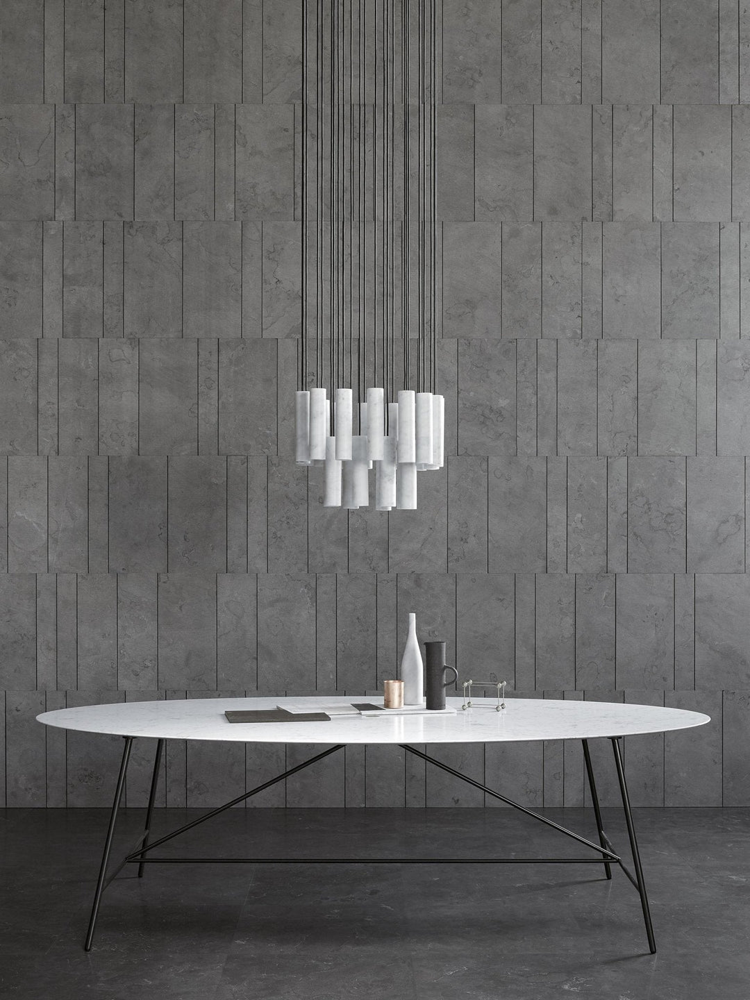 Nyxara Suspension Cluster Albâtre - Neutralighting