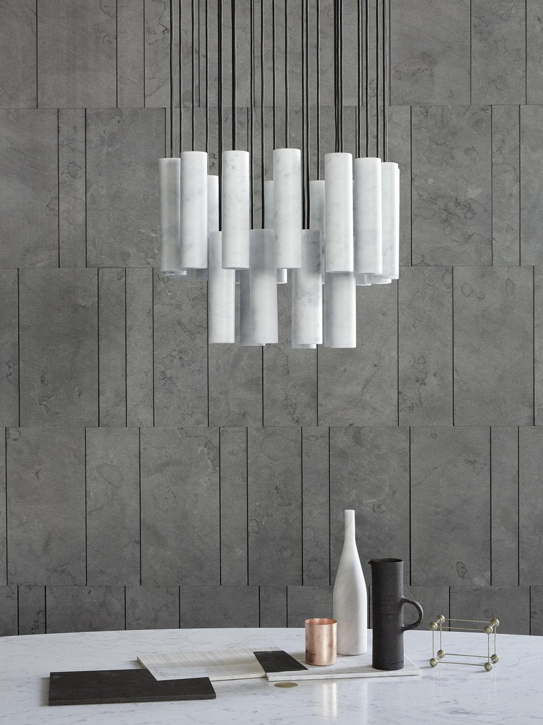 Nyxara Suspension Cluster Albâtre - Neutralighting